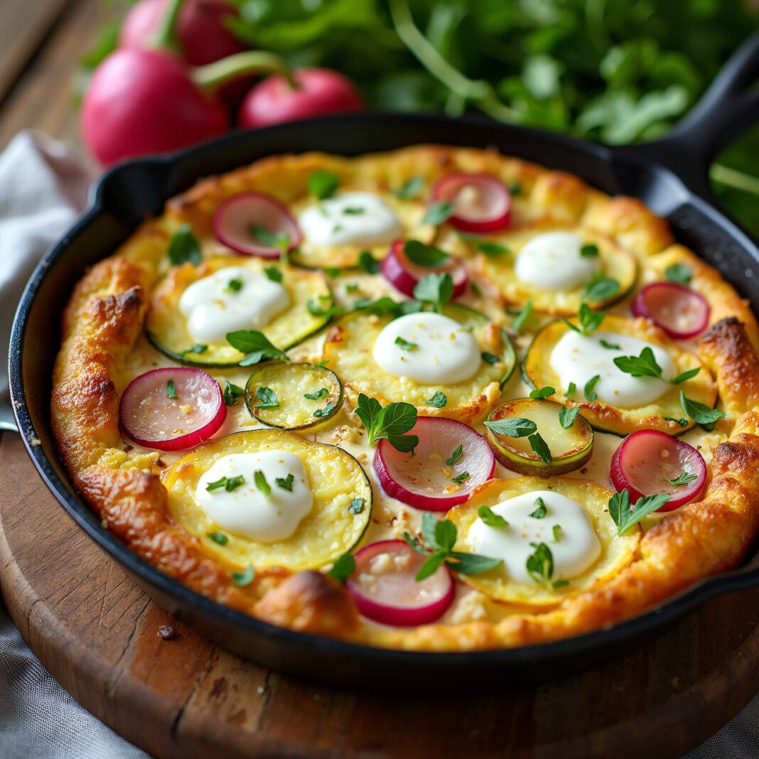 Hüttenkäse-Frittata Rezept Hüttenkäse-Frittata Rezept