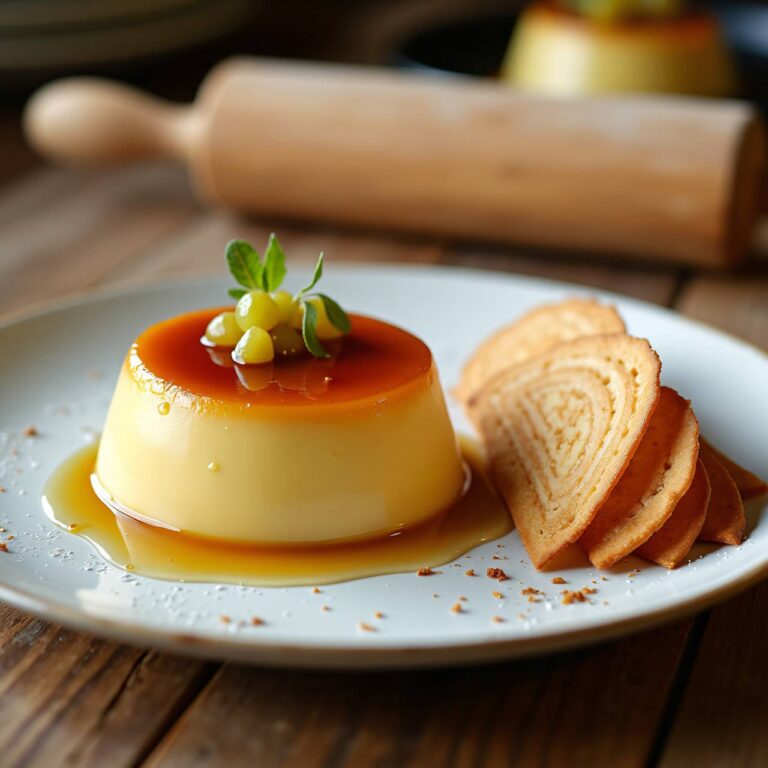 Ingwer-Flan mit Tuiles Rezept