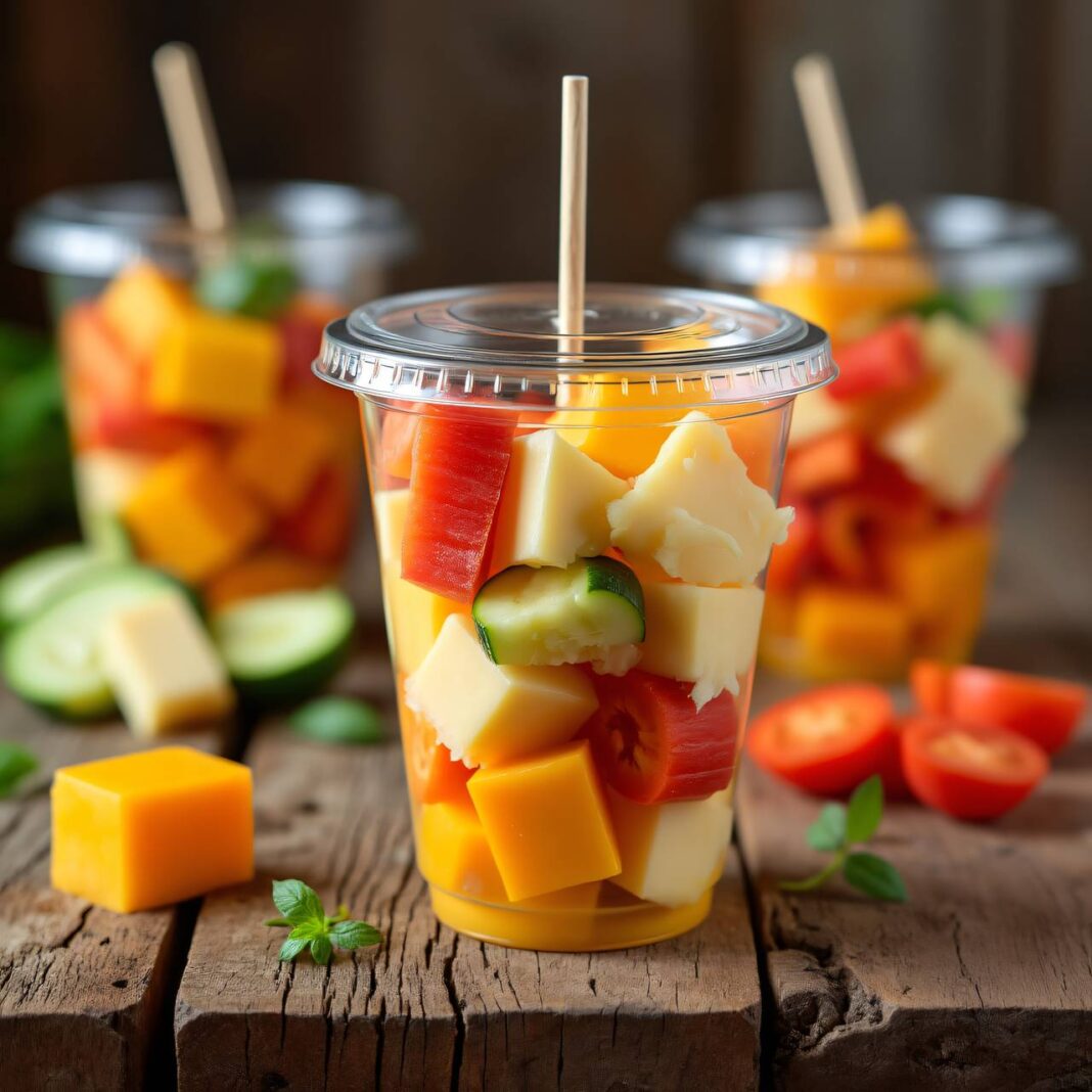 Jause-Schüttelbecher Rezept Jause-Schüttelbecher Rezept