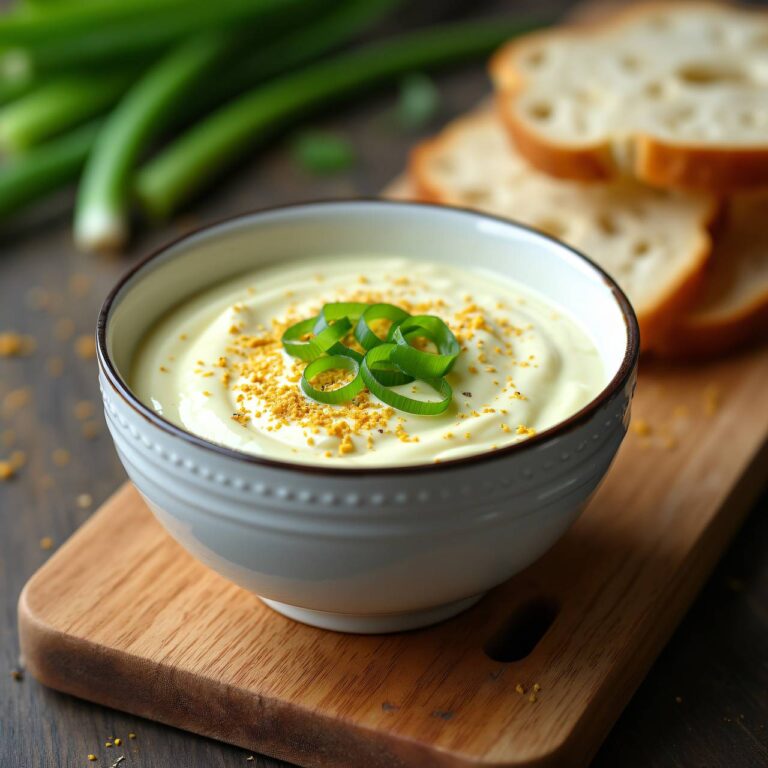 Joghurt-Käse-Senf-Sauce (Fondue oder Dip) Rezept