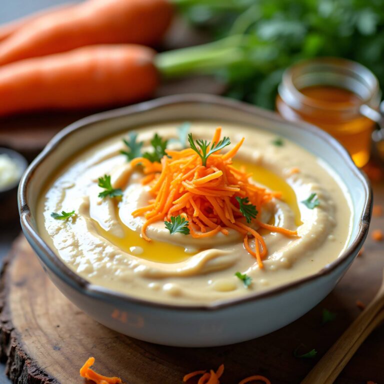 Joghurt-Karotten-Honig-Sauce (Fondue oder Dip) Rezept