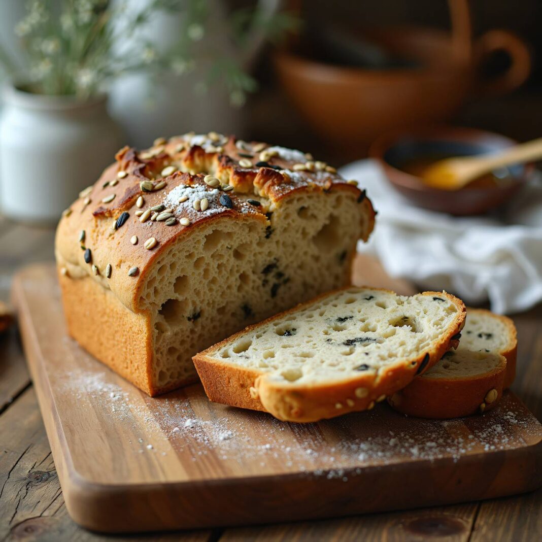 Joghurtbrot (No-Knead Bread) Rezept Joghurtbrot (No-Knead Bread) Rezept