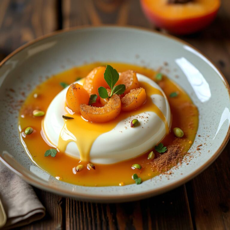 Joghurtcrème mit Aprikosenpüree Rezept