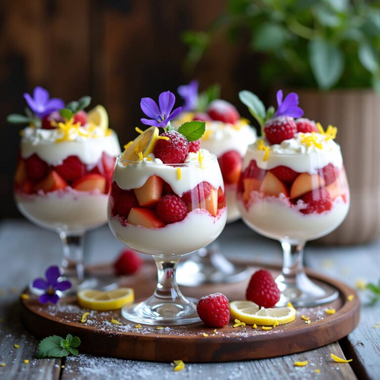 Joghurtcrème mit Früchten Rezept