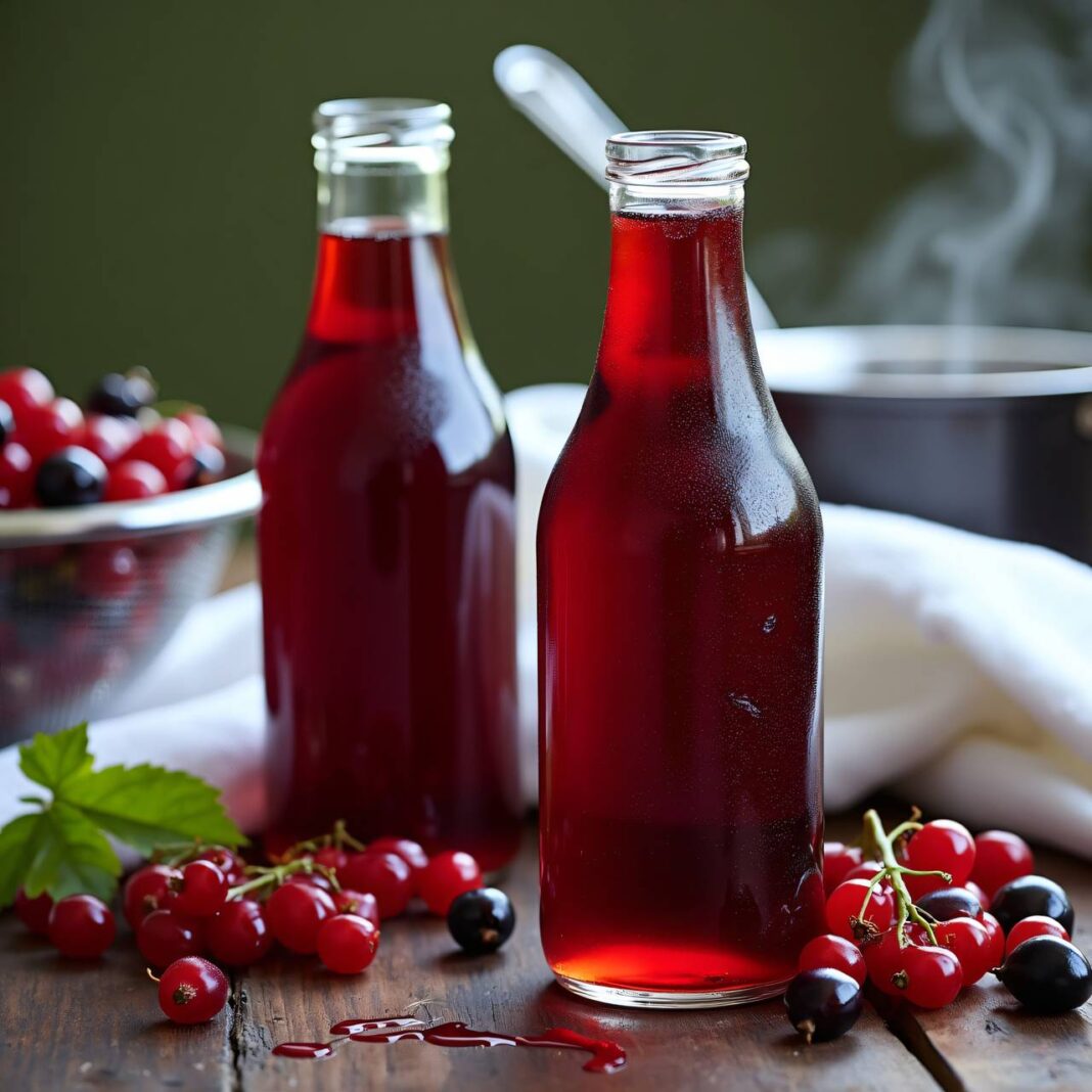 Johannisbeer-Cassis-Sirup Rezept Johannisbeer-Cassis-Sirup Rezept