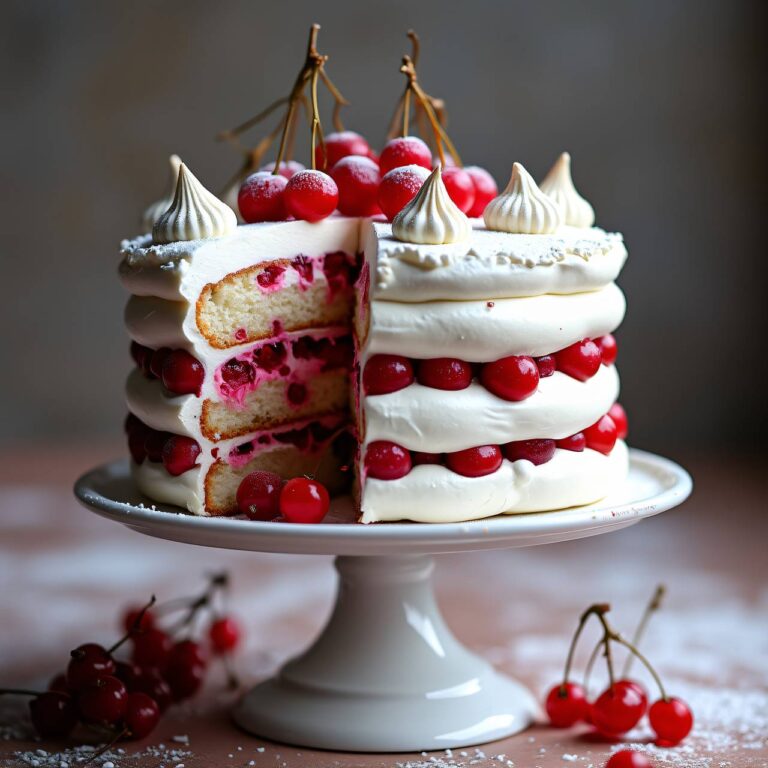 Johannisbeer-Meringue-Torte Rezept