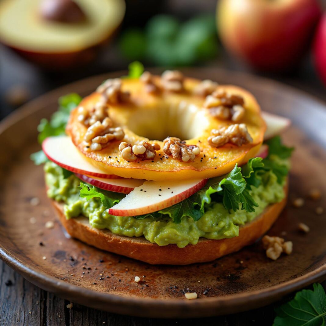 Käse-Avocado-Bagel Rezept Käse-Avocado-Bagel Rezept