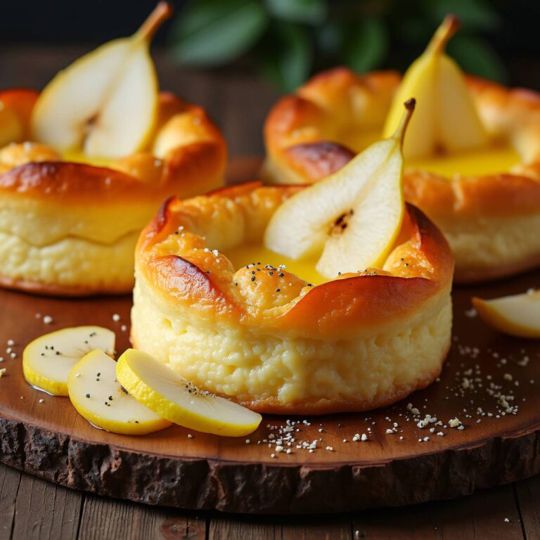 Käse-Birnen-Cakes Rezept