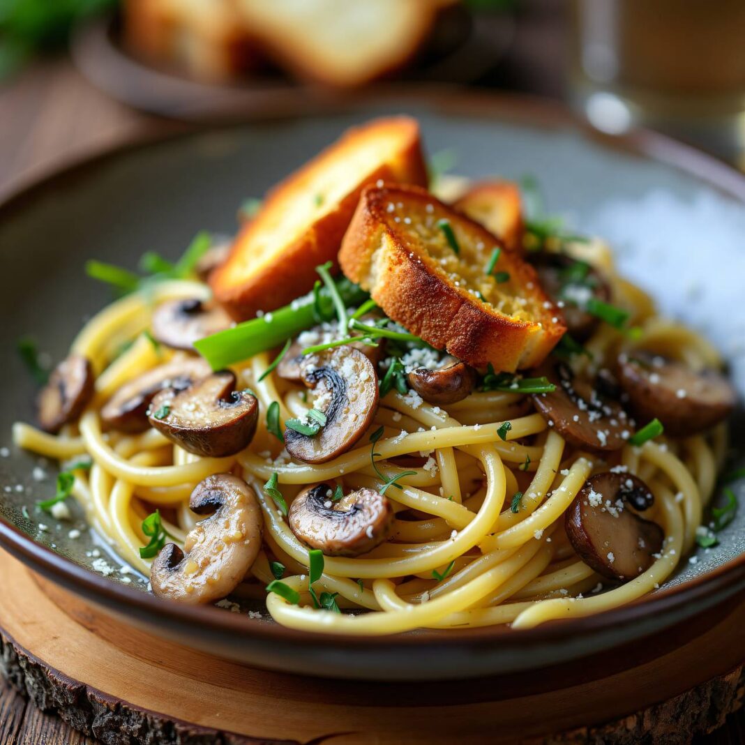 Käse-Pilz-Pasta Rezept Käse-Pilz-Pasta Rezept