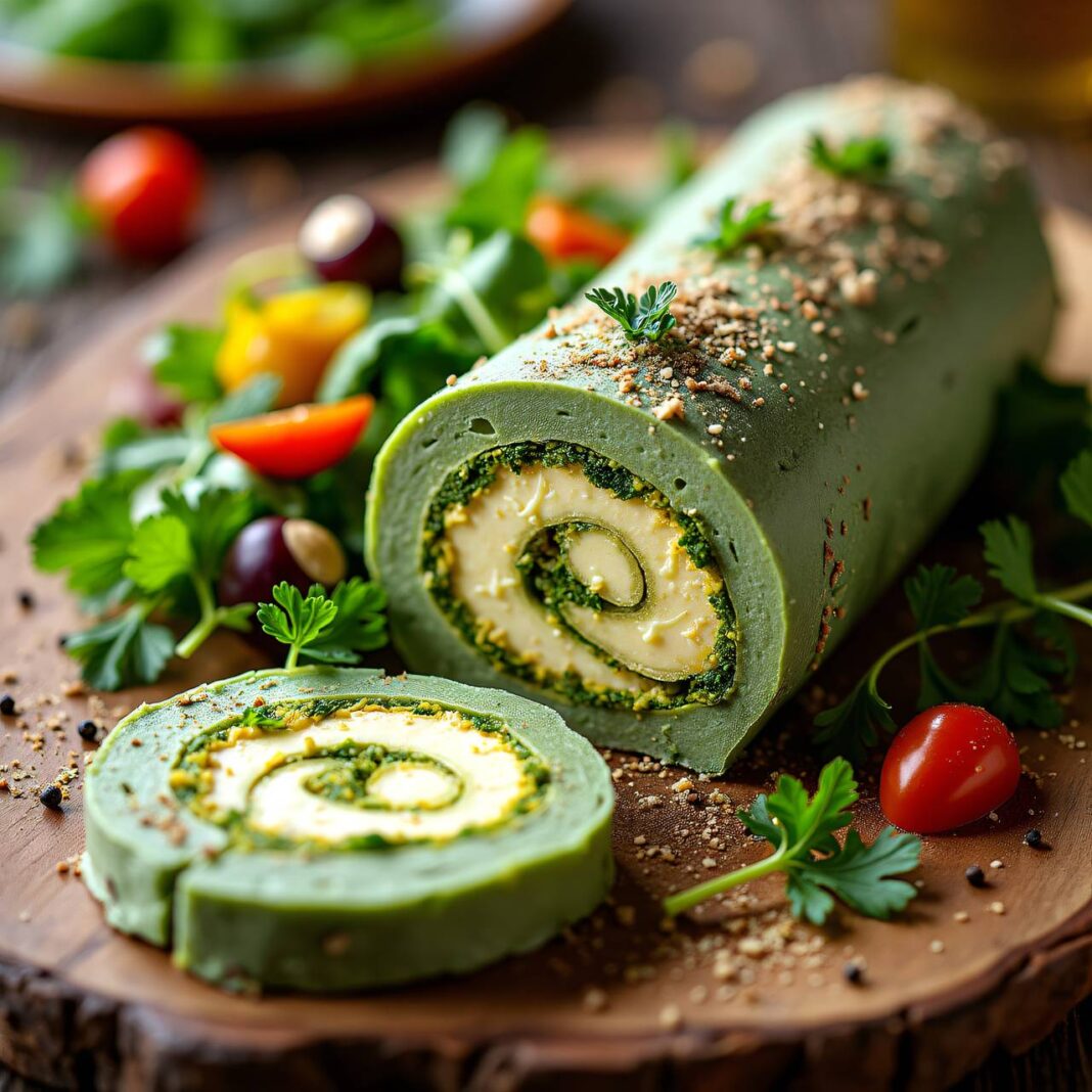 Käse-Roulade zu Herbstsalat Rezept Käse-Roulade zu Herbstsalat Rezept