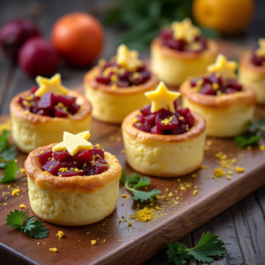 Käse-Soufflé mit roten Beten Rezept Käse-Soufflé mit roten Beten Rezept