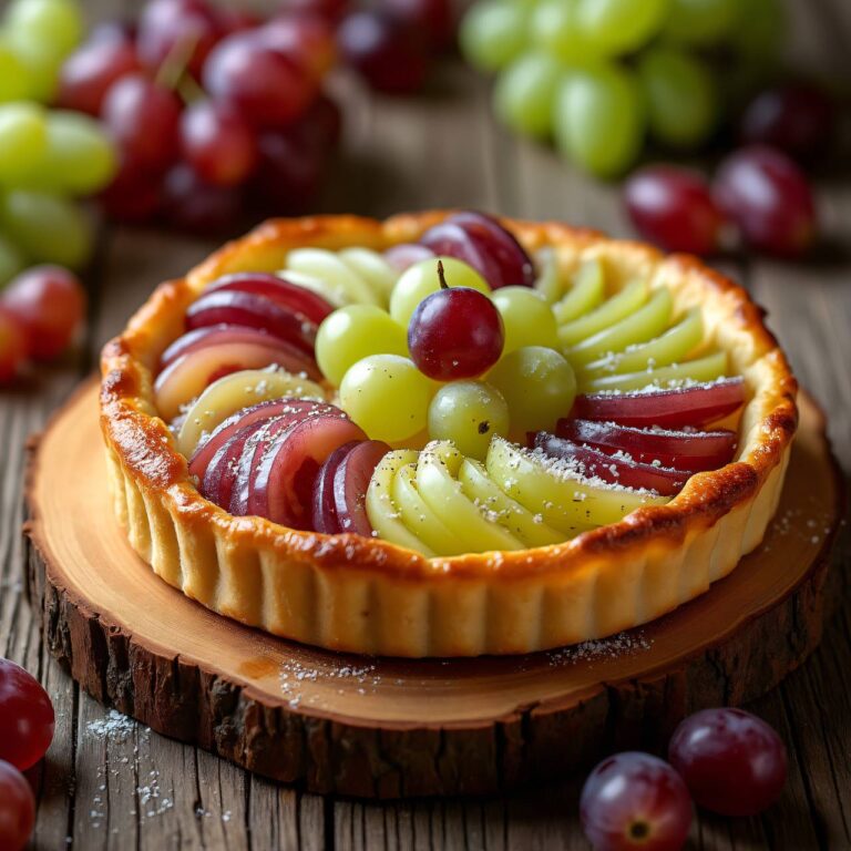 Käse-Trauben-Blechkuchen Rezept