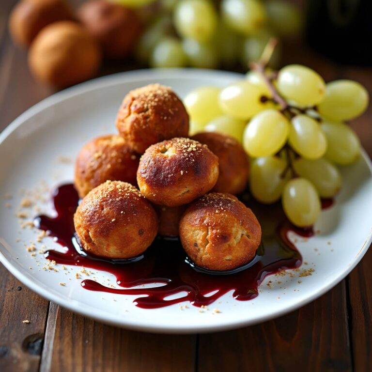 Käsekugeln mit Portwein-Trauben Rezept