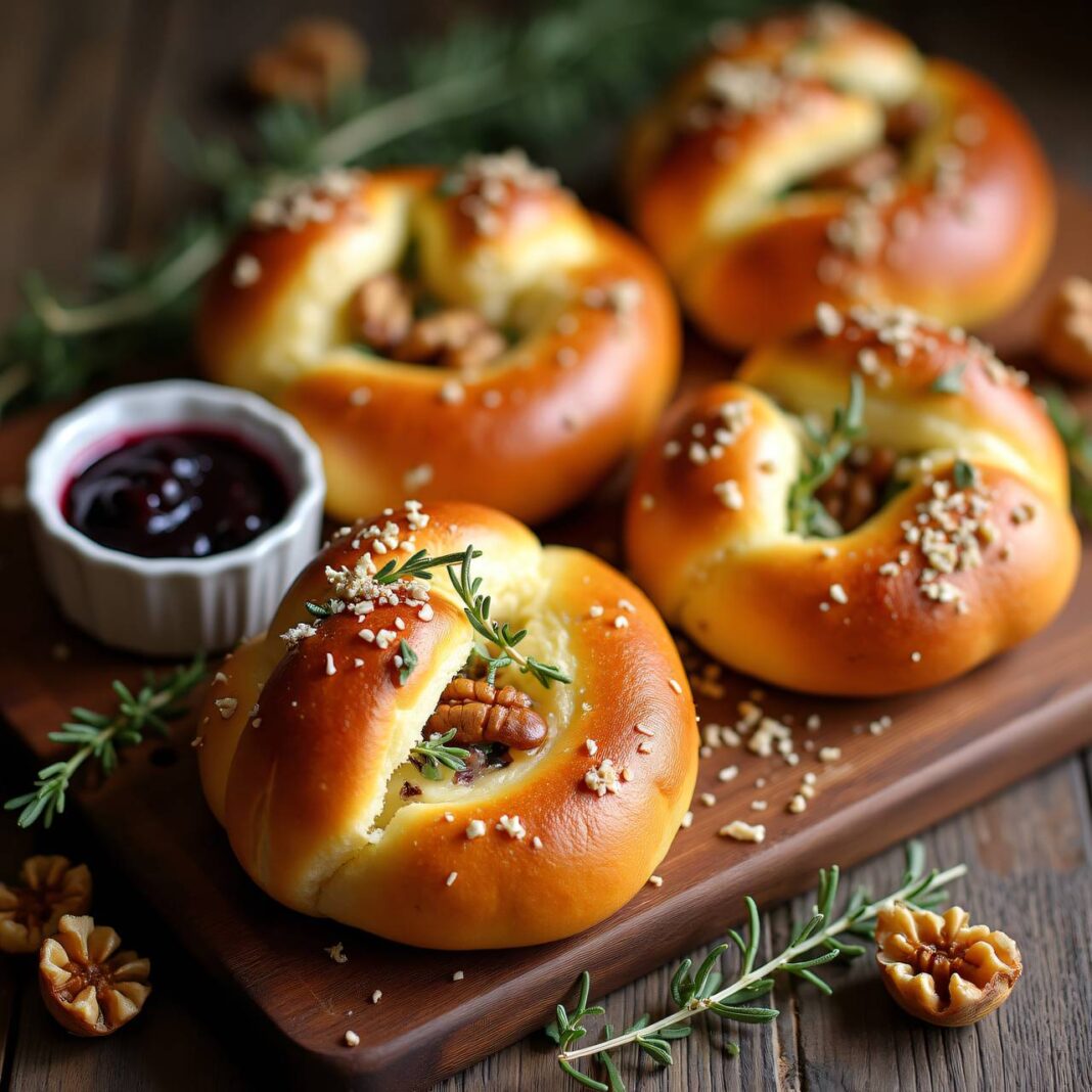 Käseschnitte mit Weichkäse und Brombeerkonfitüre Rezept Käseschnitte mit Weichkäse und Brombeerkonfitüre Rezept