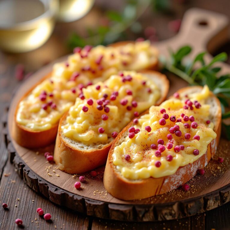 Käseschnitten mit rosa Pfeffer Rezept