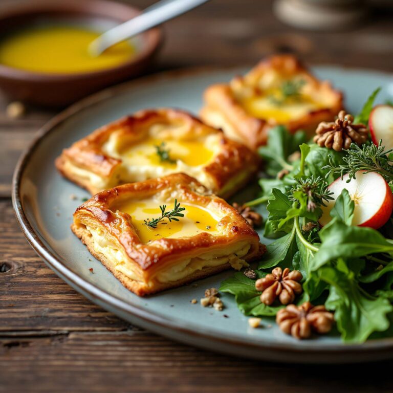 Käseschnitten und Blattsalat Rezept