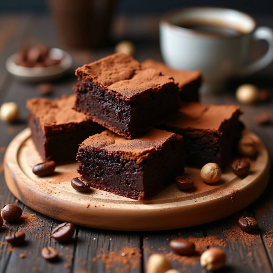 Kaffee-Nuss-Brownies Rezept Kaffee-Nuss-Brownies Rezept