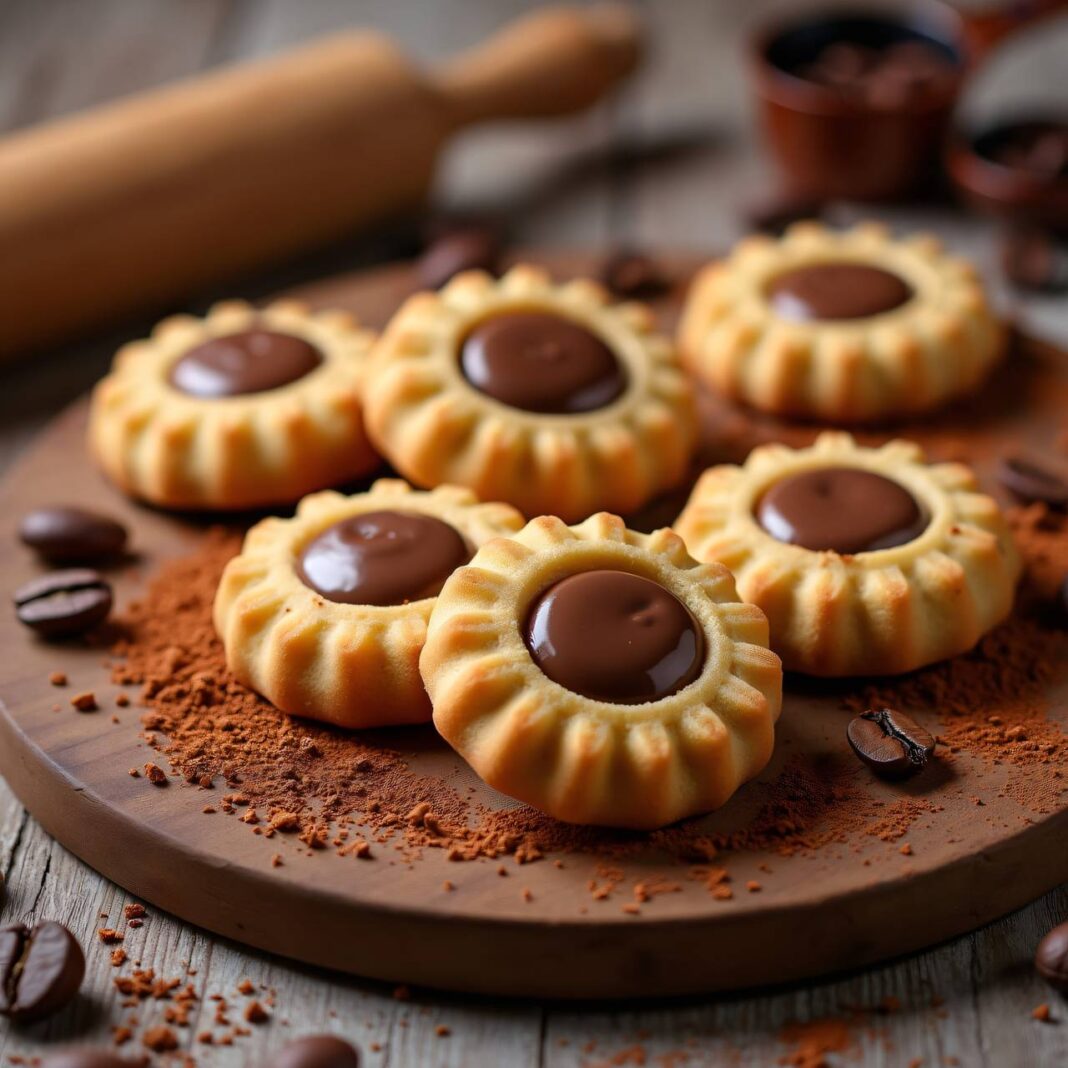 Kaffeekekse mit Schokoladenstückchen Rezept Kaffeekekse mit Schokoladenstückchen Rezept