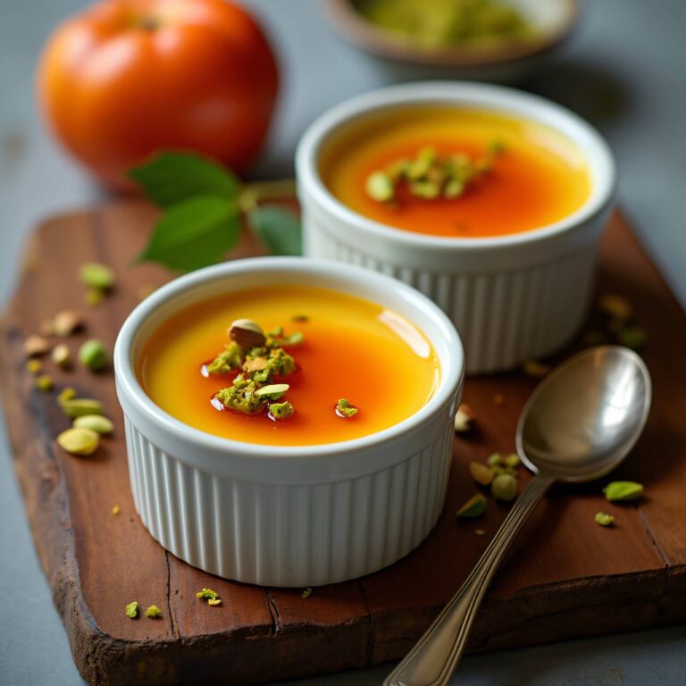 Kaki-Flan Rezept
