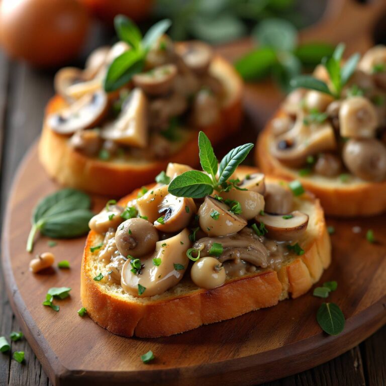 Kalb-Pilz-Toasts Rezept