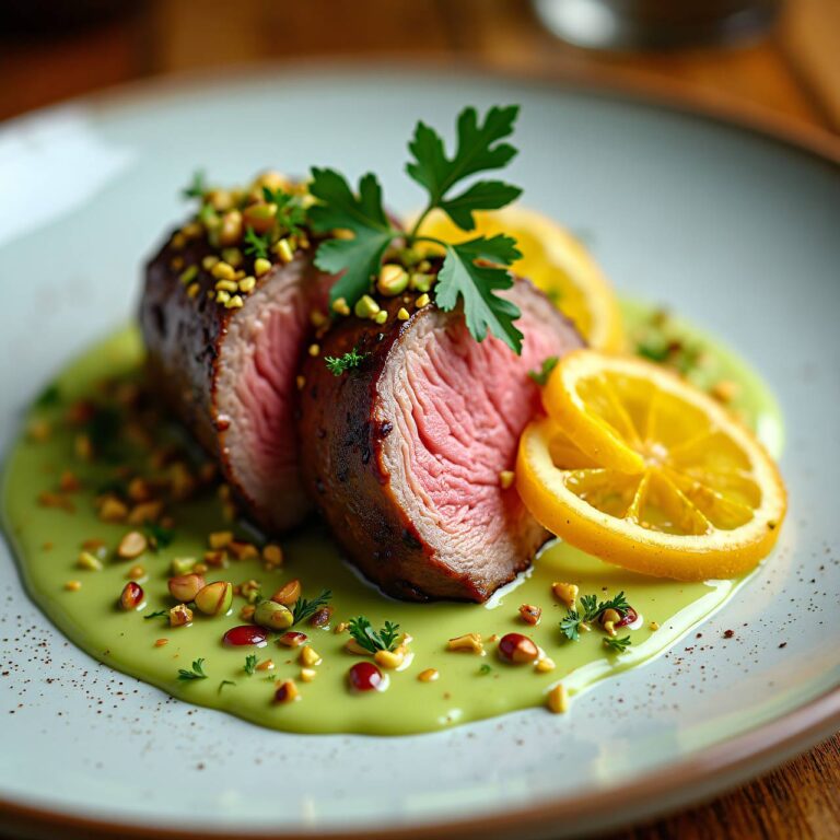 Kalbsfilet an Pistaziensauce Rezept