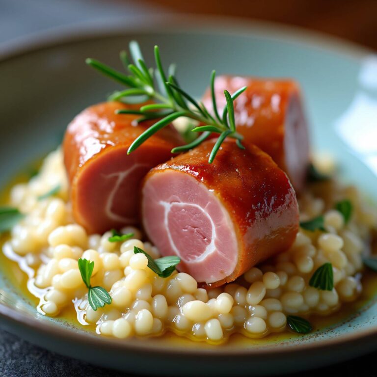 Kalbsfilet-Medaillons mit Käse-Risotto Rezept