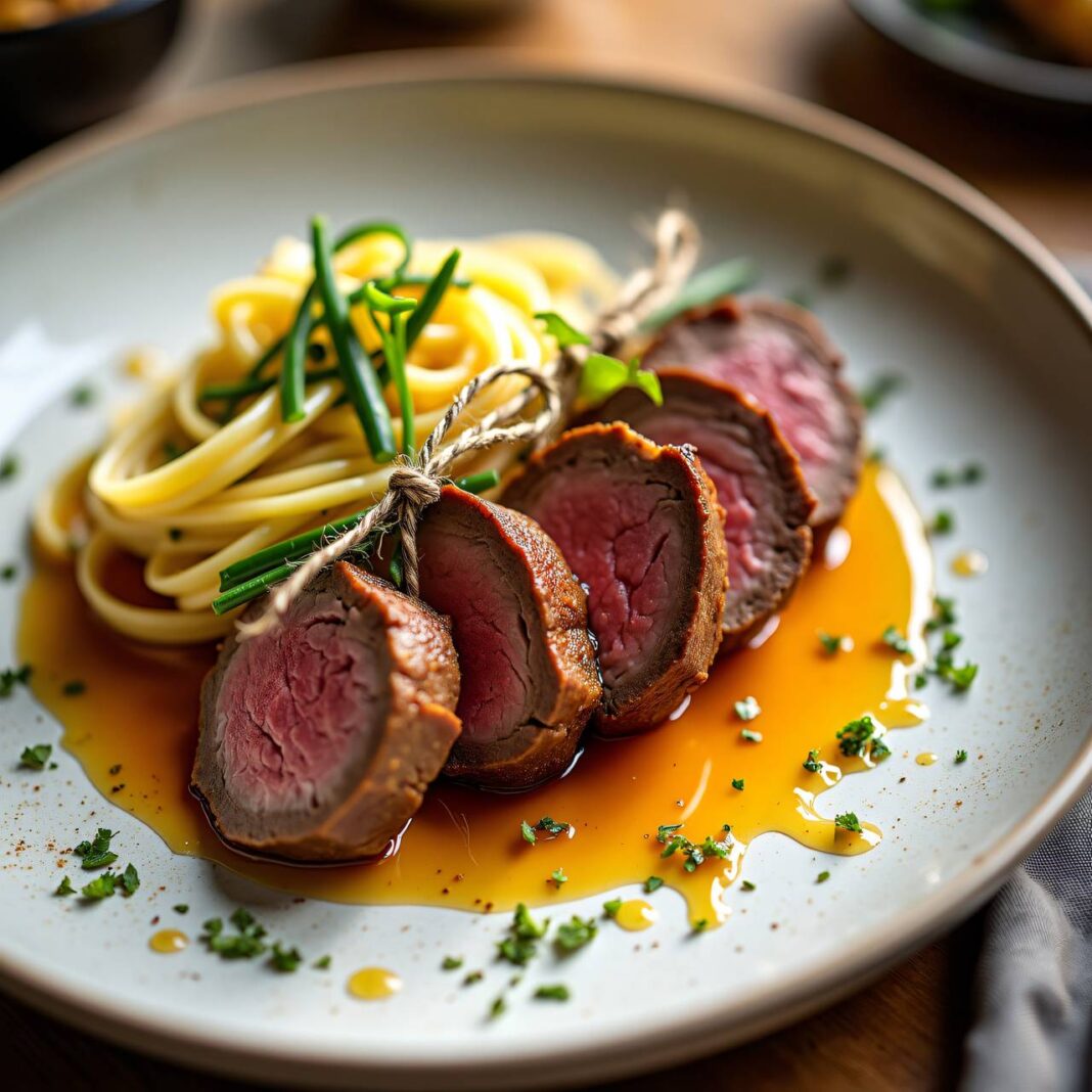 Kalbsfilet mit Honig-Sauce Rezept Kalbsfilet mit Honig-Sauce Rezept