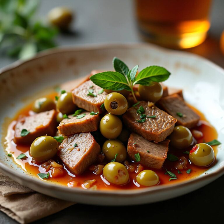 Kalbsgeschnetzeltes mit Oliven Rezept