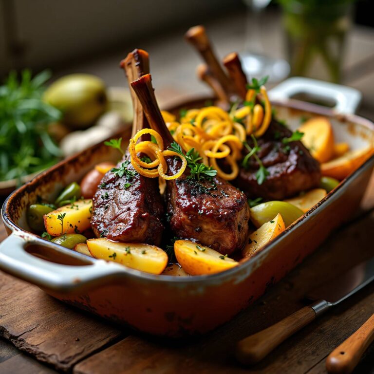 Kalbshaxen im Rohr mit Wurzelgemüse Rezept