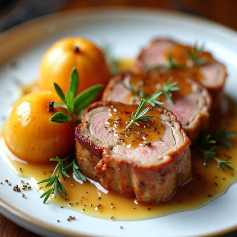 Kalbsnuss an Apfelsauce Rezept