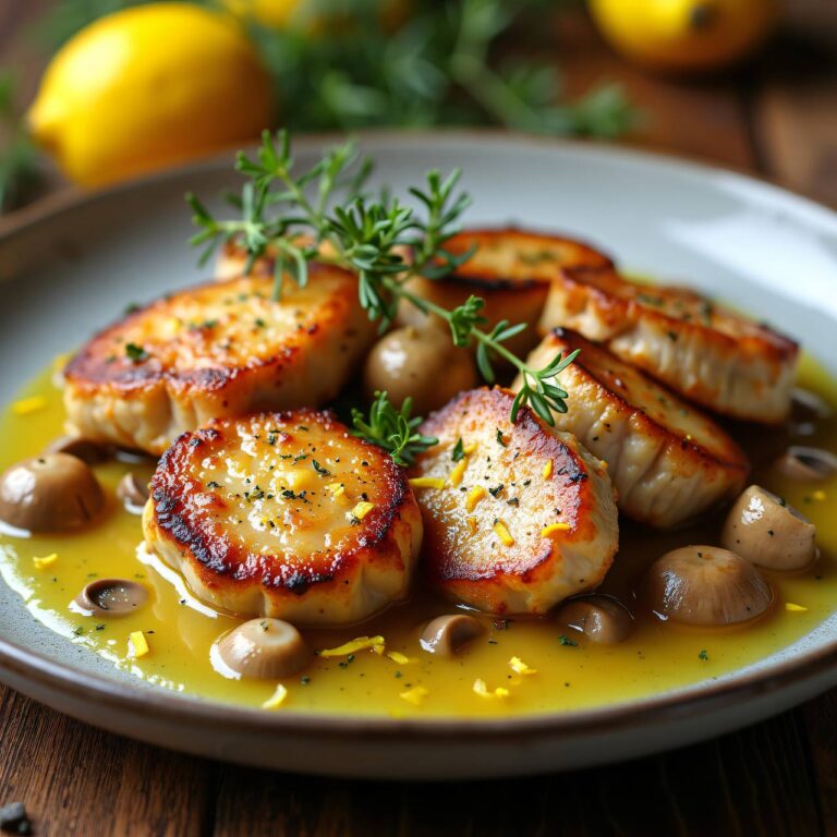 Kalbsschnitzel an Zitronensauce Rezept