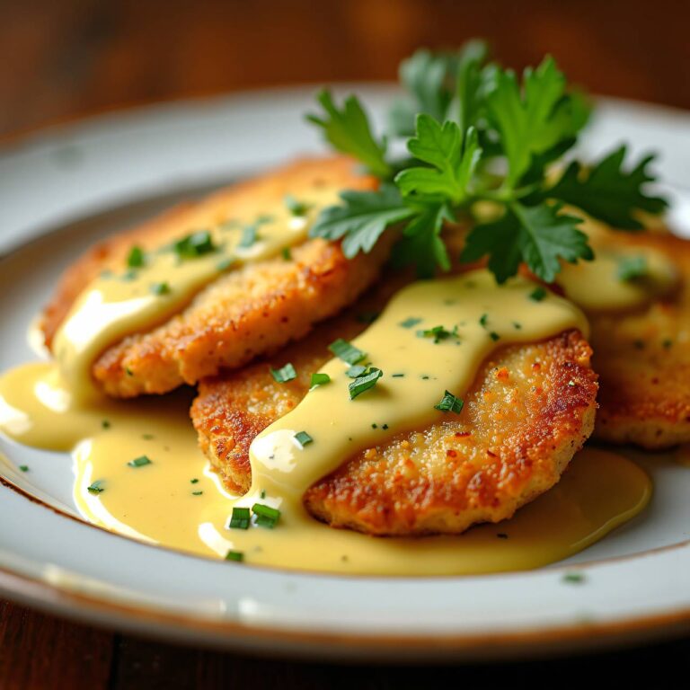 Kalbsschnitzel in Senfrahmsauce Rezept