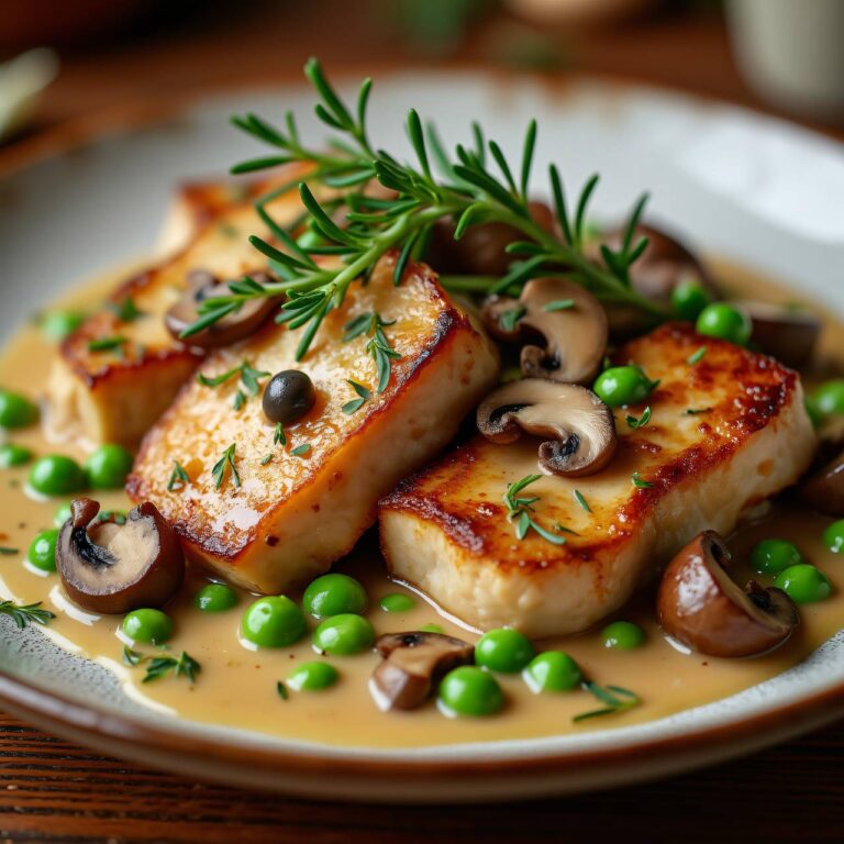 Kalbsvoressen mit Champignonsauce Rezept