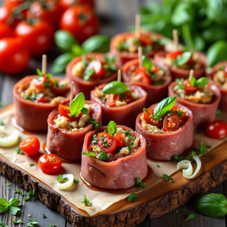 Kalte Fleischröllchen Rezept