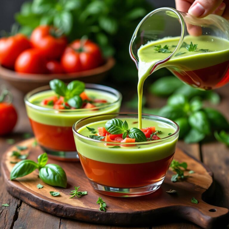 Kalte Paprika-Tomatensuppe Rezept
