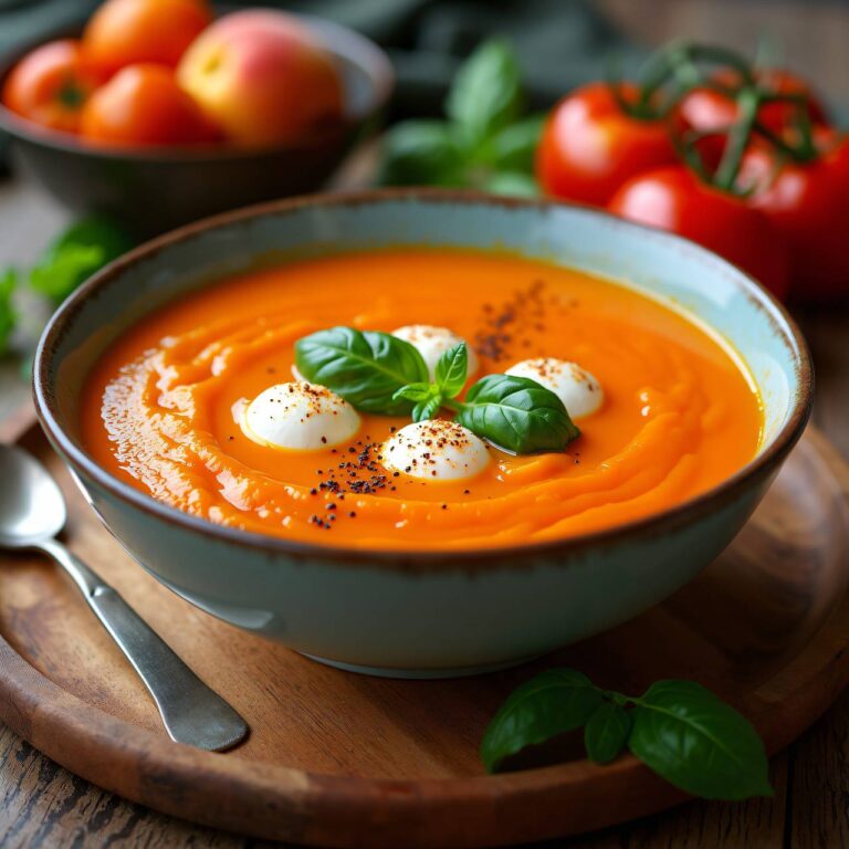 Kalte Tomaten-Aprikosen-Suppe Rezept