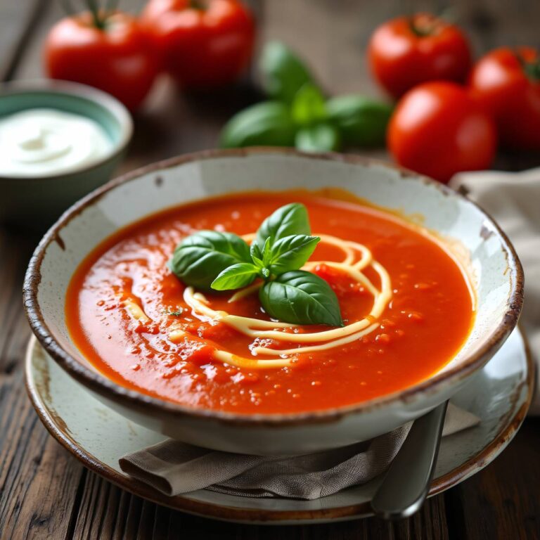 Kalte Tomaten-Joghurt-Suppe (Low Carb) Rezept