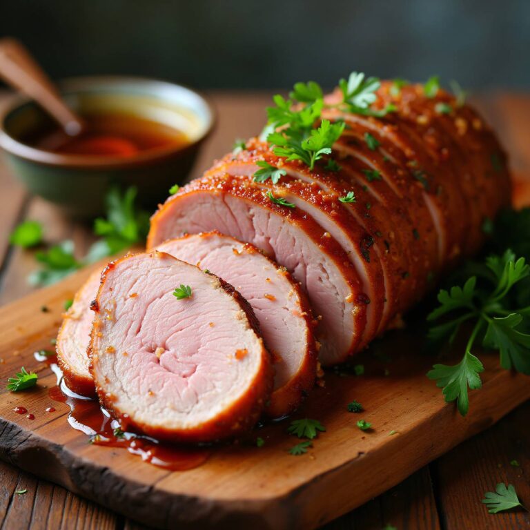Kalter Schweinsbraten in Wacholderbeize Rezept