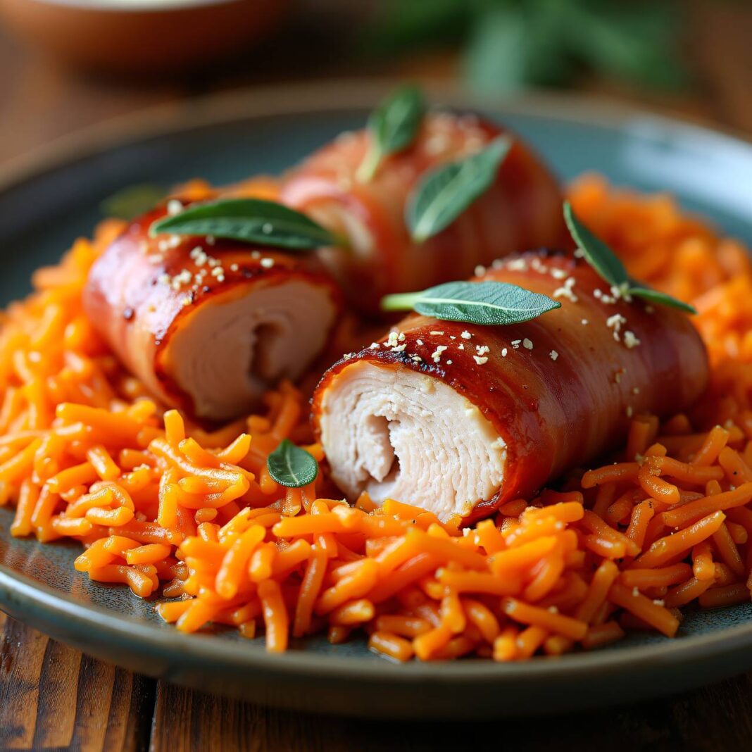 Kaninchenfilets auf Karottenreis Rezept Kaninchenfilets auf Karottenreis Rezept