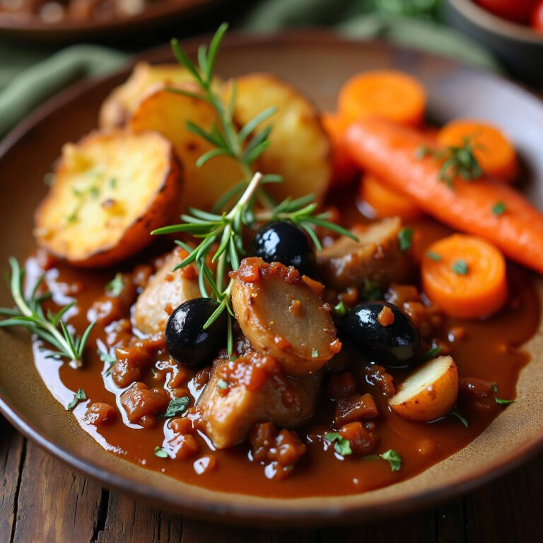 Kaninchenragout mit Bratkartoffeln Rezept