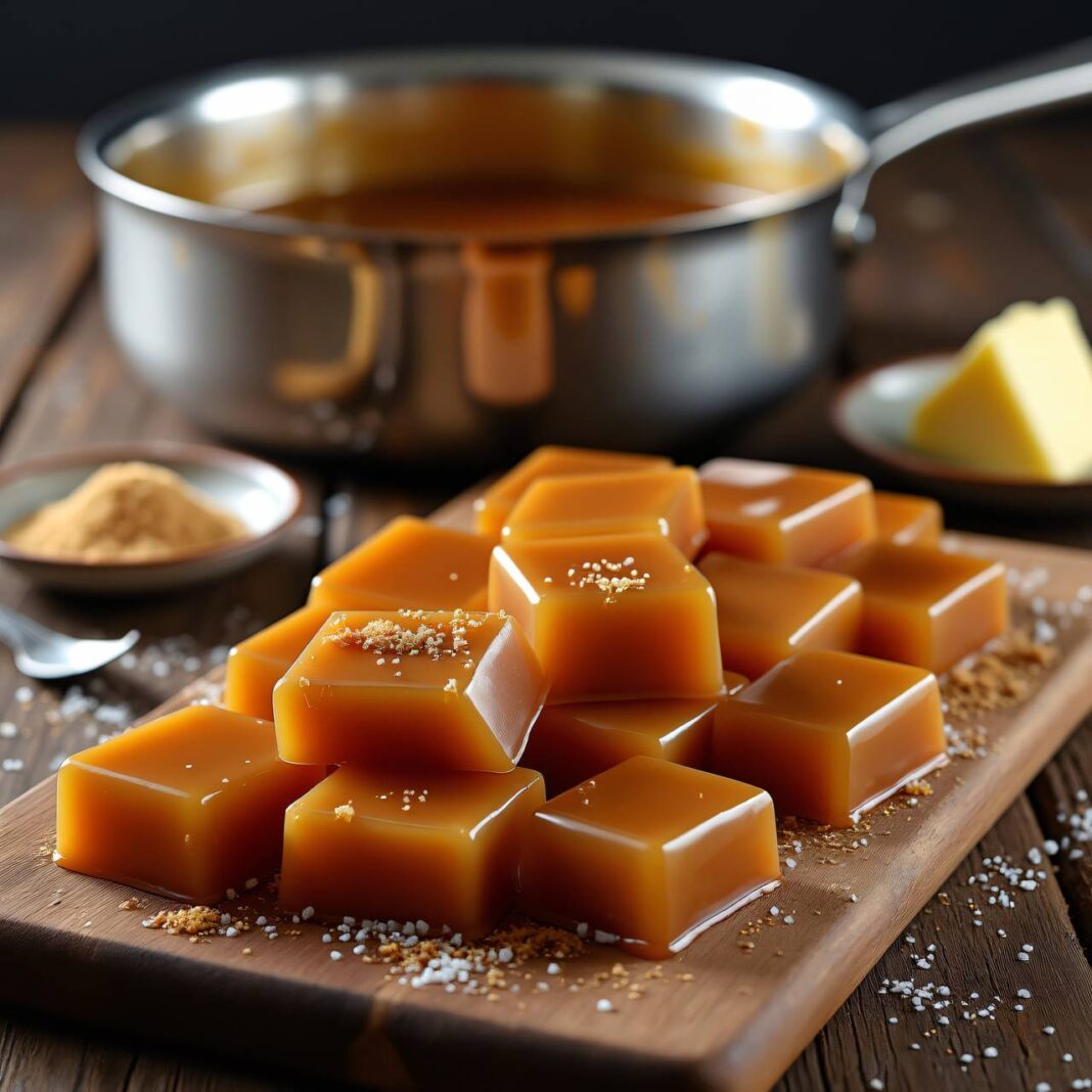 Karamellbonbons Rezept Karamellbonbons Rezept