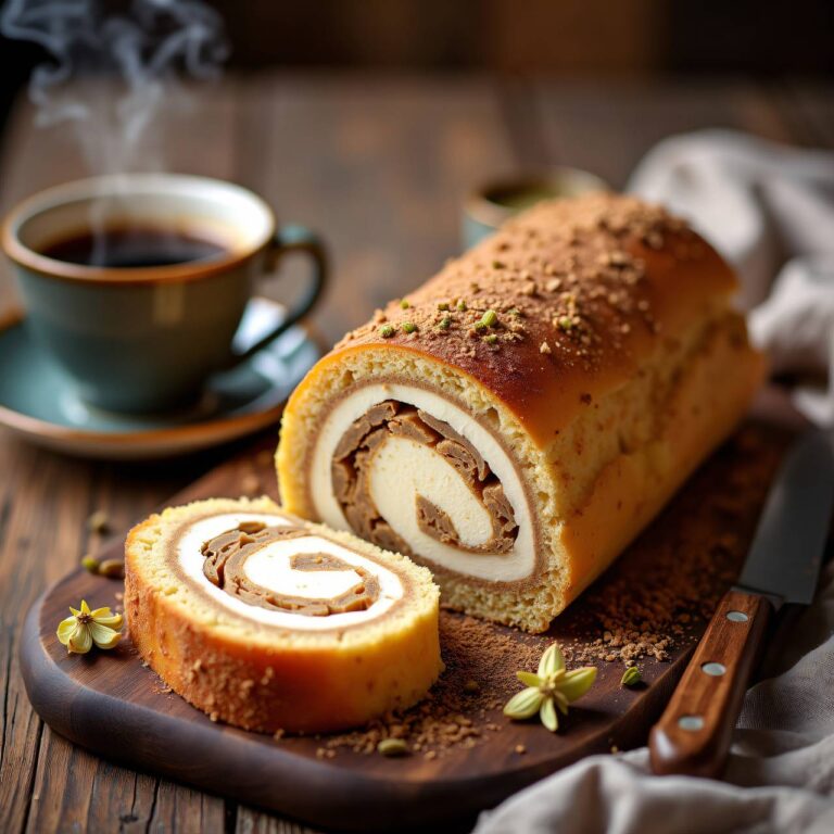 Kardamom-Kaffee-Roulade Rezept