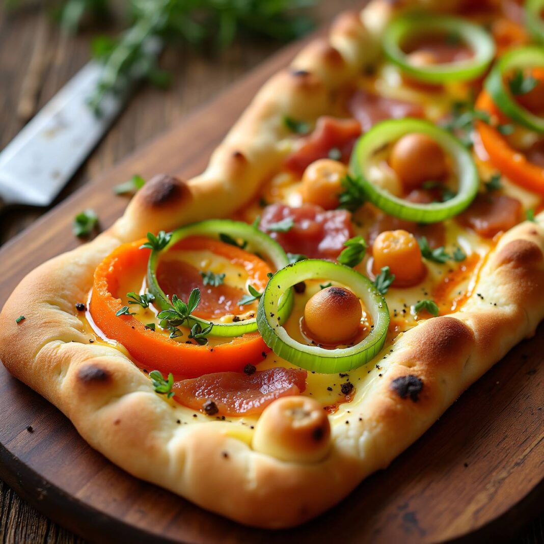 Karotten-Flammkuchen Rezept Karotten-Flammkuchen Rezept