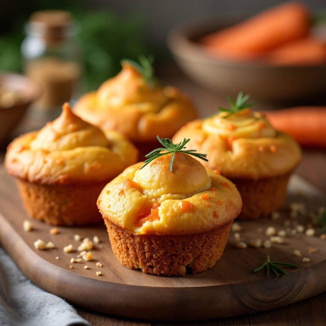Karotten-Frischkäse-Muffins Rezept Karotten-Frischkäse-Muffins Rezept