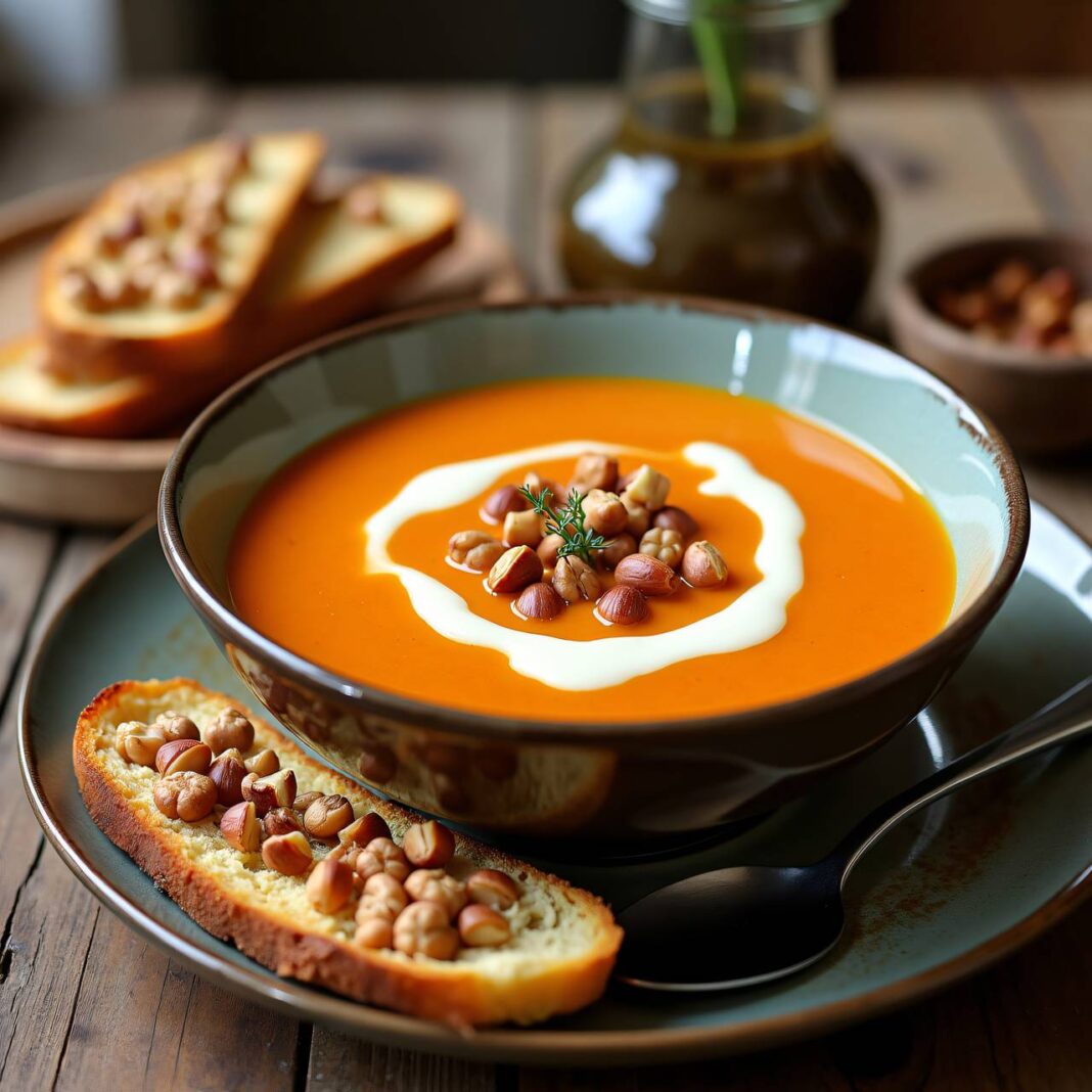 Karotten-Haselnuss-Suppe Rezept Karotten-Haselnuss-Suppe Rezept