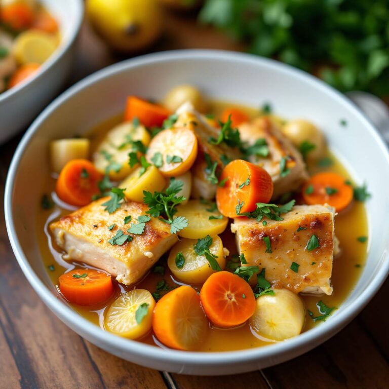 Karotten-Hühnerragout Rezept