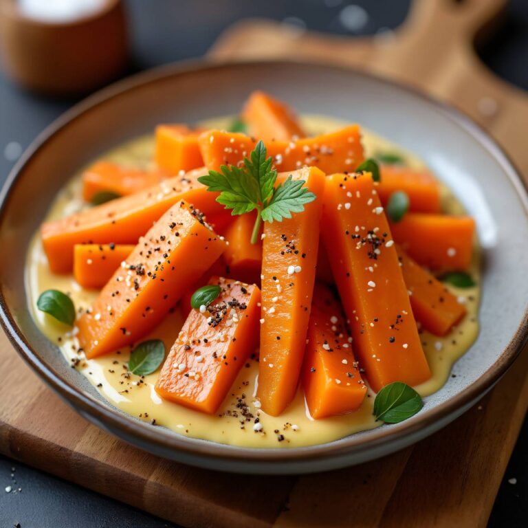 Karotten in gewürzter Sahne Rezept
