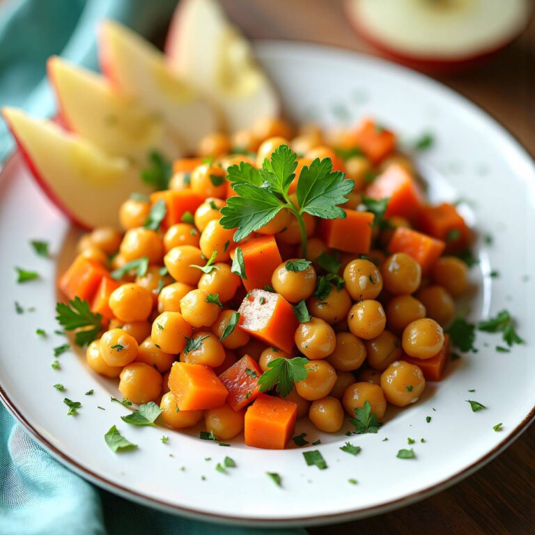 Karotten-Kichererbsen-Salat mit kandiertem Ingwer Rezept
