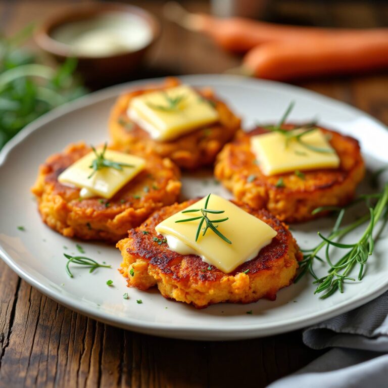 Karotten-Küchlein mit Käse Rezept