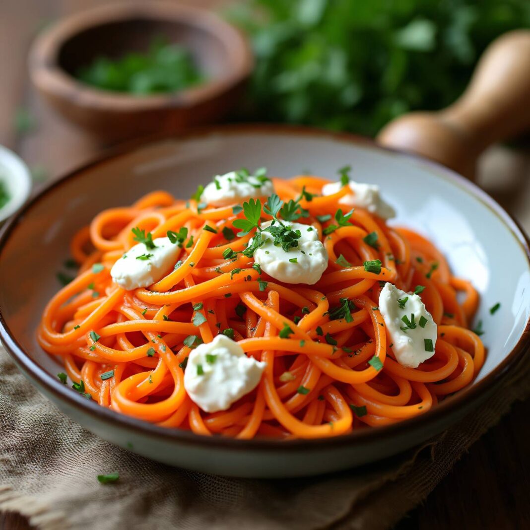 Karotten-Nudeln Rezept Karotten-Nudeln Rezept